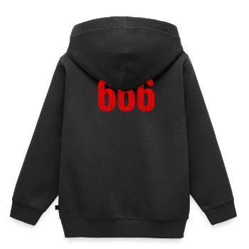 666 diable numéro cadeau Satan enfer - Sweat Premium à capuche enfant bio - noir - Dos - AI Model Kid Male (0cm)