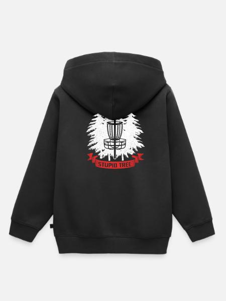 Frisbee - Kinder Premium Organic Hoodie - Schwarz