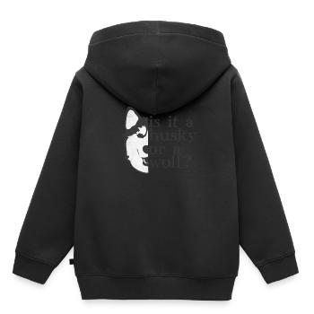 Husky - Sweat Premium à capuche enfant bio - noir - Dos - AI Model Kid Male (0cm)