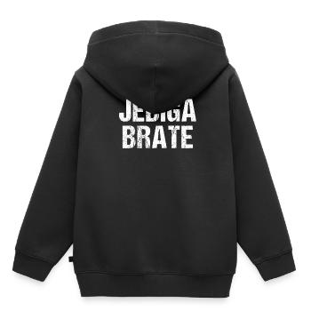 Jebiga Brate - Balkans drôles Jugo Yougoslavie - Sweat Premium à capuche enfant bio - noir - Dos - AI Model Kid Male (0cm)