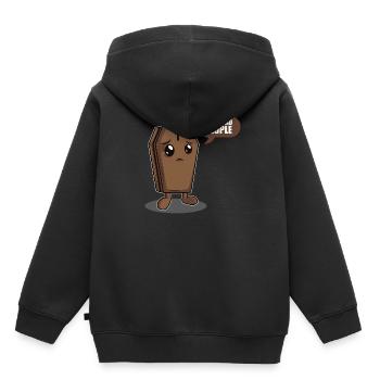 Je vois des morts mortels - Sweat Premium à capuche enfant bio - noir - Dos - AI Model Kid Male (0cm)