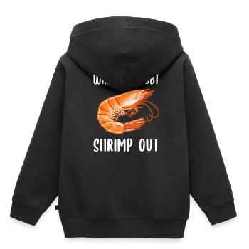 When in Doubt Shrimp out! Shellfish Shrimp Lovers - Kinder Premium Organic Hoodie - Schwarz - Hinten - AI Model Kid Male (0cm)