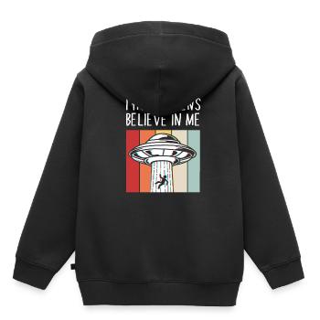 Alien - Kinder Premium Organic Hoodie - Schwarz - Hinten - AI Model Kid Male (0cm)