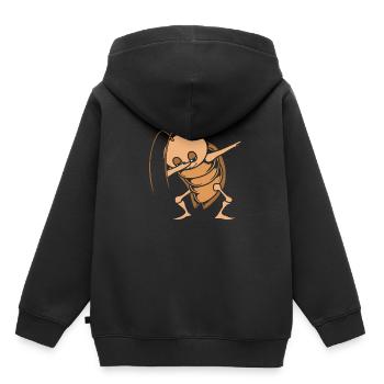 Kakerlake - Kinder Premium Organic Hoodie - Schwarz - Hinten - AI Model Kid Male (0cm)