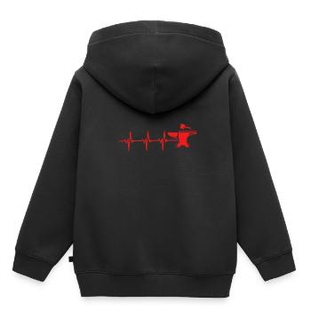 Blacksmith anvil - Kids Premium Organic Hoodie - black - Back - AI Model Kid Male (0cm)