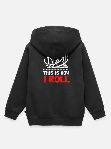 Achterbahn - Kinder Premium Organic Hoodie - Schwarz