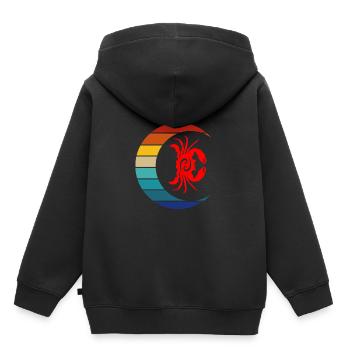 Sternzeichen Krebs - Kinder Premium Organic Hoodie - Schwarz - Hinten - AI Model Kid Male (0cm)