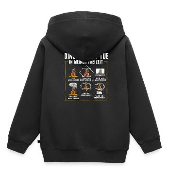 Fahrrad Fahren Radsport Radfahren Spruch Geschenk - Kinder Premium Organic Hoodie - Schwarz - Hinten - AI Model Kid Male (0cm)