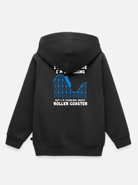 Achterbahn - Kinder Premium Organic Hoodie - Schwarz