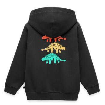 dino - Kids Premium Organic Hoodie - black - Back - AI Model Kid Male (0cm)