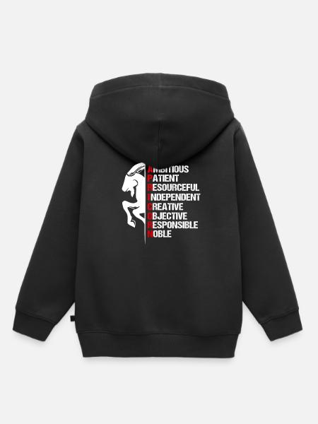 Zodiac Capricorn Symbol - Kids Premium Organic Hoodie - black