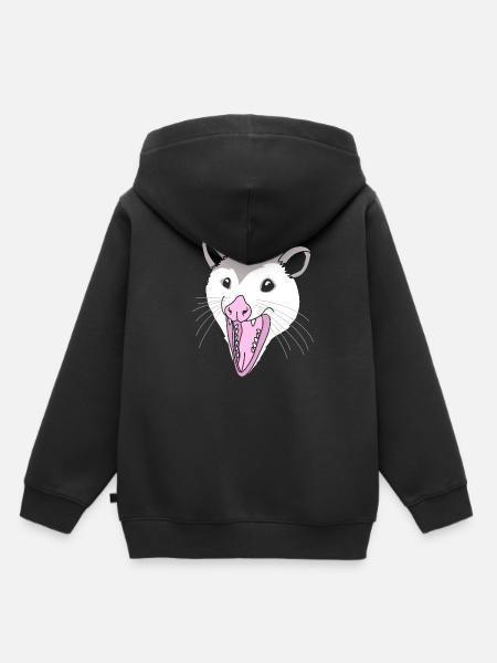 Opossum - Kinder Premium Organic Hoodie - Schwarz