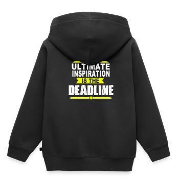 Designerin Grafiker Grafik Designer Künstler - Kinder Premium Organic Hoodie - Schwarz - Hinten - AI Model Kid Male (0cm)