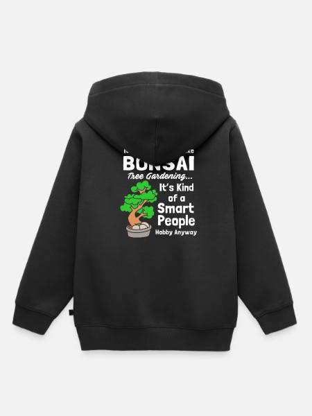 Bonsai Baum - Kinder Premium Organic Hoodie - Schwarz