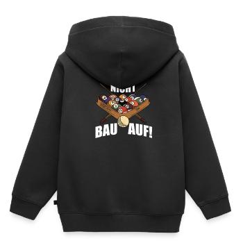 Heul Nicht Bau Auf! | Snooker - Kinder Premium Organic Hoodie - Schwarz - Hinten - AI Model Kid Male (0cm)