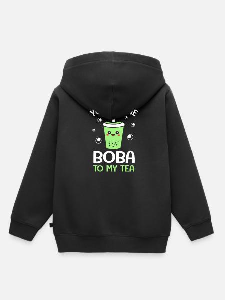 Bubble Tee Boba Tea - Kinder Premium Organic Hoodie - Schwarz