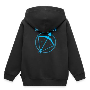 Sternzeichen Schütze - Kinder Premium Organic Hoodie - Schwarz - Hinten - AI Model Kid Male (0cm)