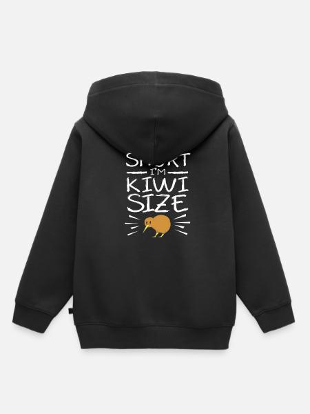 kiwi-oiseau kiwi - Sweat Premium à capuche enfant bio - noir