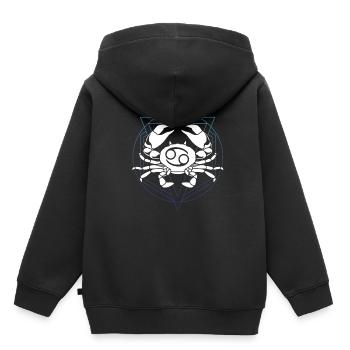 Krebs Symbol Tierkreiszeichen Horoskop - Kinder Premium Organic Hoodie - Schwarz - Hinten - AI Model Kid Male (0cm)