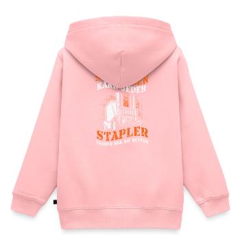 Studieren Kann Jeder Stapler Fahren Nur Die Besten - Kinder Premium Organic Hoodie - Rosa - Hinten - AI Model Kid Female (0cm)