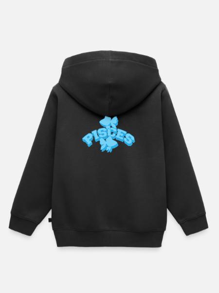Sternzeichen Fische / Zodiac Pisces - Kinder Premium Organic Hoodie - Schwarz