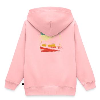Skate - Kids Premium Organic Hoodie - rose - Back - AI Model Kid Female (0cm)