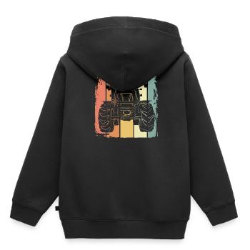 Traktor - Kinder Premium Organic Hoodie - Schwarz - Hinten - AI Model Kid Male (0cm)
