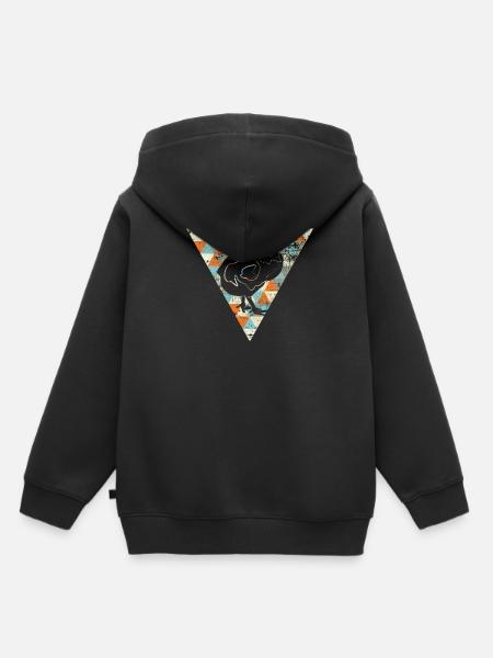 Les poussins - Sweat Premium à capuche enfant bio - noir