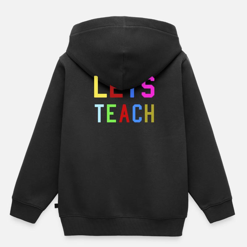 professeur - Sweat Premium à capuche enfant bio - noir