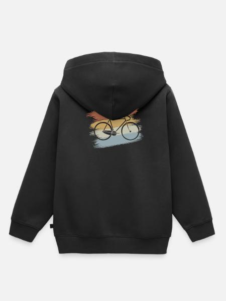Rennrad - Kinder Premium Organic Hoodie - Schwarz