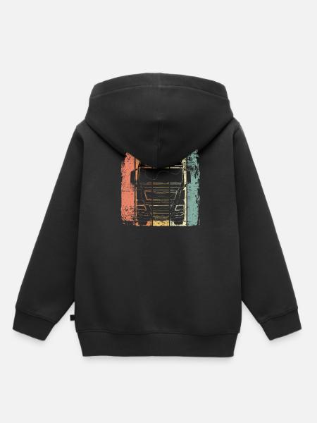 LKW - Kinder Premium Organic Hoodie - Schwarz