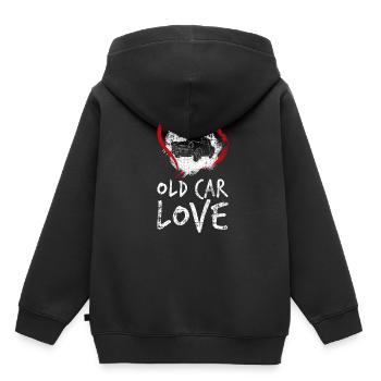 Voiture de collection - Sweat Premium à capuche enfant bio - noir - Dos - AI Model Kid Male (0cm)