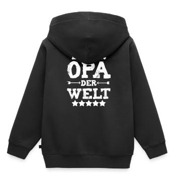 Beste Opa Der Welt - Kinder Premium Organic Hoodie - Schwarz - Hinten - AI Model Kid Male (0cm)