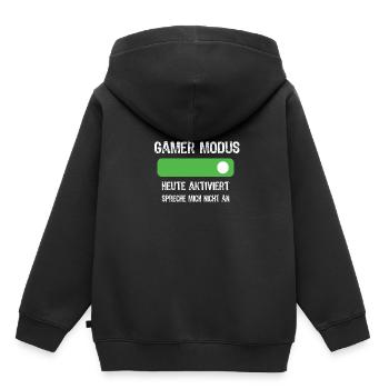 Gaming Gaming Gaming Gaming Gaming Gaming Gaming - Kinder Premium Organic Hoodie - Schwarz - Hinten - AI Model Kid Male (0cm)