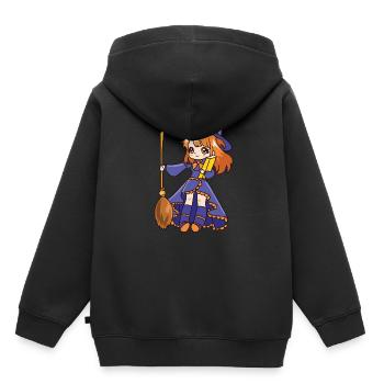 Sorcière - Sweat Premium à capuche enfant bio - noir - Dos - AI Model Kid Male (0cm)