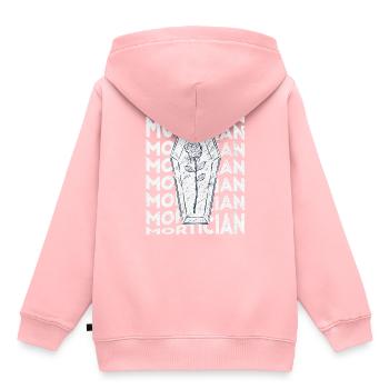 Funérailles de pompes funèbres - Sweat Premium à capuche enfant bio - rose - Dos - AI Model Kid Female (0cm)