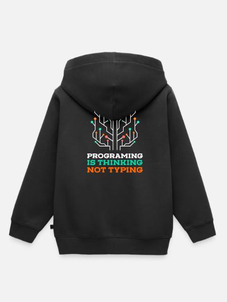Programmierer Coder Nerd - Kinder Premium Organic Hoodie - Schwarz