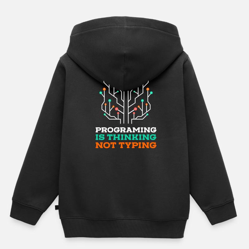 Programmierer Coder Nerd - Kinder Premium Organic Hoodie - Schwarz