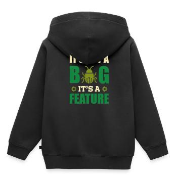 Programmeur informaticien - Sweat Premium à capuche enfant bio - noir - Dos - AI Model Kid Male (0cm)