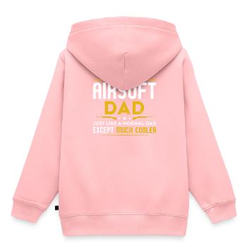 Airsoft Dad - Kids Premium Organic Hoodie - rose - Back - AI Model Kid Female (0cm)