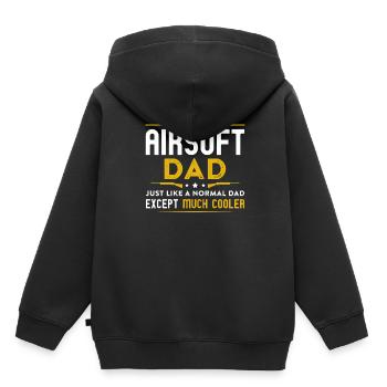 Airsoft Dad - Kids Premium Organic Hoodie - black - Back - AI Model Kid Male (0cm)