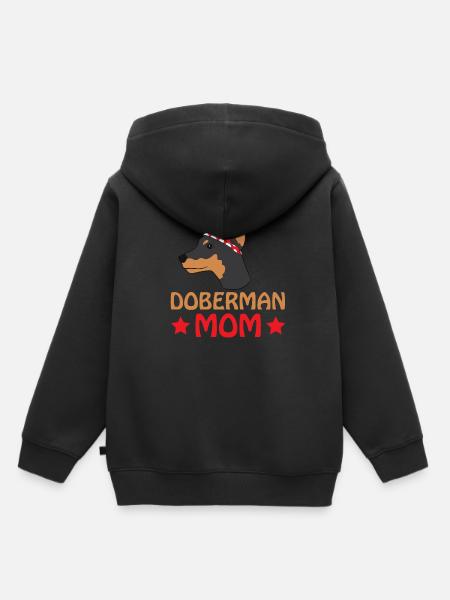 Dobermann - Kinder Premium Organic Hoodie - Schwarz