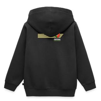 Portugal Selecao das Quinas Patriotismus Fussball - Kinder Premium Organic Hoodie - Schwarz - Hinten - AI Model Kid Male (0cm)