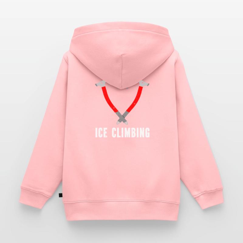 Ich Liebe Eisklettern Eiskletterer Eispickel Kinder Premium Organic Hoodie