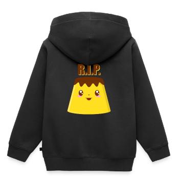 Rip Flamby - Kids Premium Organic Hoodie - black - Back - AI Model Kid Male (0cm)