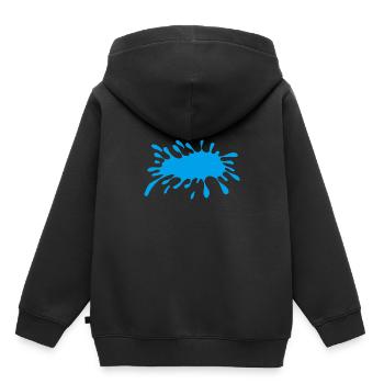 tache d'eau - Sweat Premium à capuche enfant bio - noir - Dos - AI Model Kid Male (0cm)