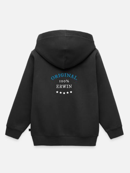Original 100% Erwin, Geschenk, - Kinder Premium Organic Hoodie - Schwarz