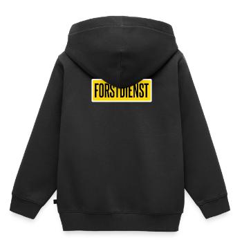 forestier - Sweat Premium à capuche enfant bio - noir - Dos - AI Model Kid Male (0cm)