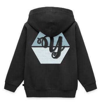 battage Stripe - Sweat Premium à capuche enfant bio - noir - Dos - AI Model Kid Male (0cm)
