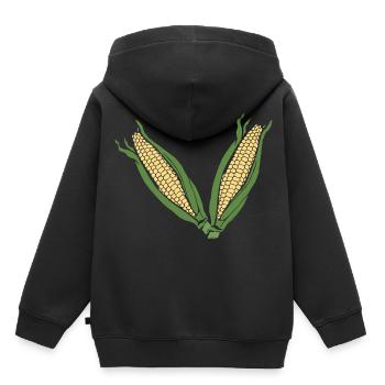 Mais! - Kinder Premium Organic Hoodie - Schwarz - Hinten - AI Model Kid Male (0cm)